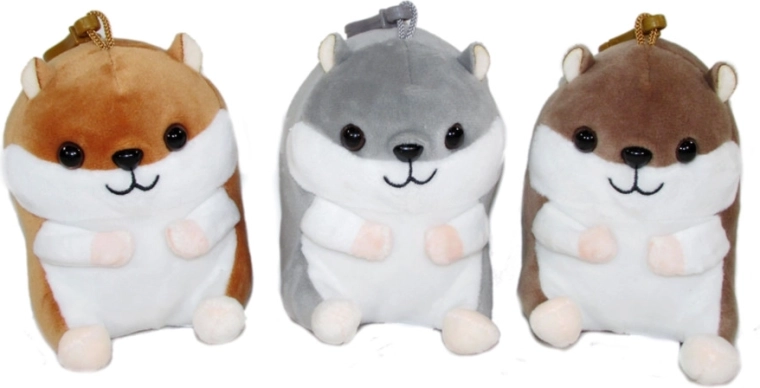 Plysbamse-nøglering hamster 12 cm