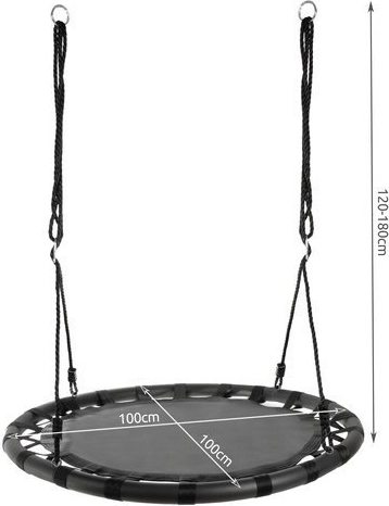 Stor diameter 100 cm for behagelig siddestilling