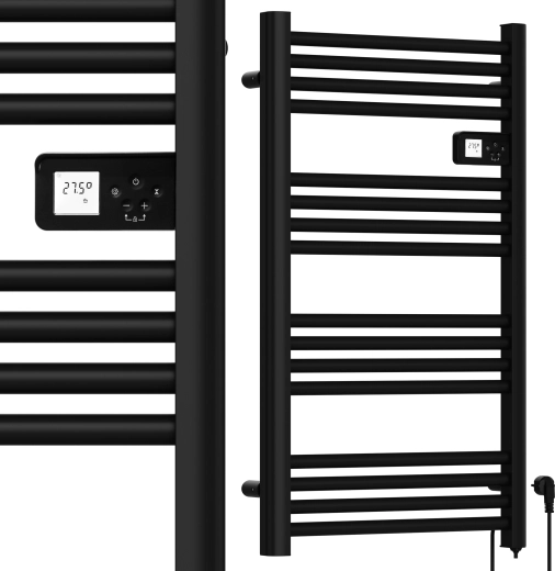 Elektrisk badeværelsesradiator Maltec 500 W sort