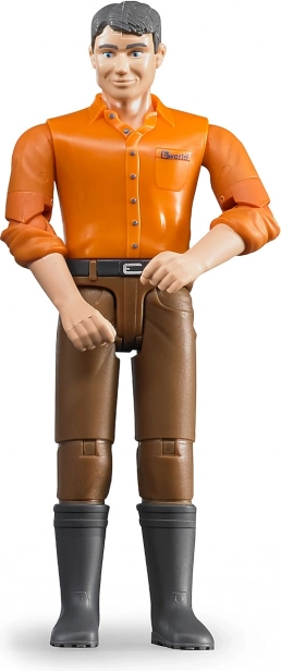 Bworld figur mand med brune bukser