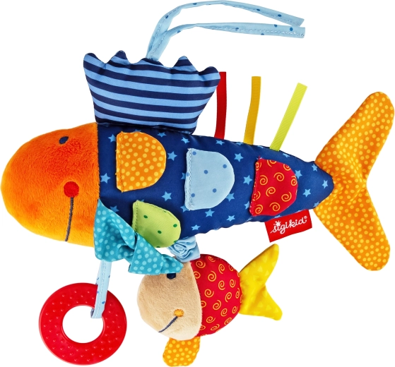 Aktiv plys-fisk til babyer 26 cm Sigikid