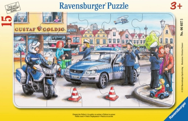 Ravensburger puslespil politi til børn 15 brikker
