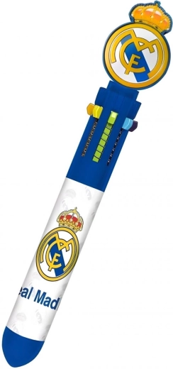 Flerfarvet Real Madrid-pen med 3D-topper - 1 stk.