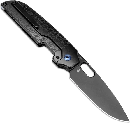 Premium S35VN-klinge med sort titanfinish