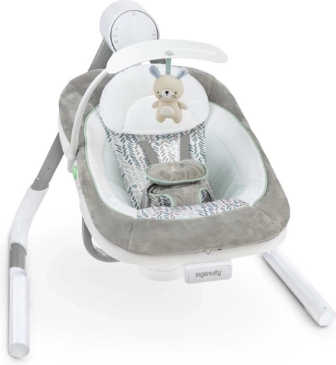 Ingenuity babyswing med vibrationer og melodier Anyway Sway Spruce