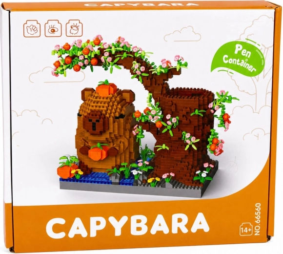 Gaveæske og attraktivt capybara-motiv