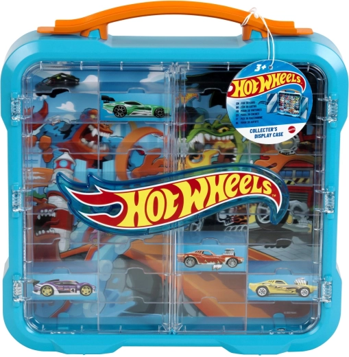 Hot Wheels samlervitrine til biler med oplyst logo