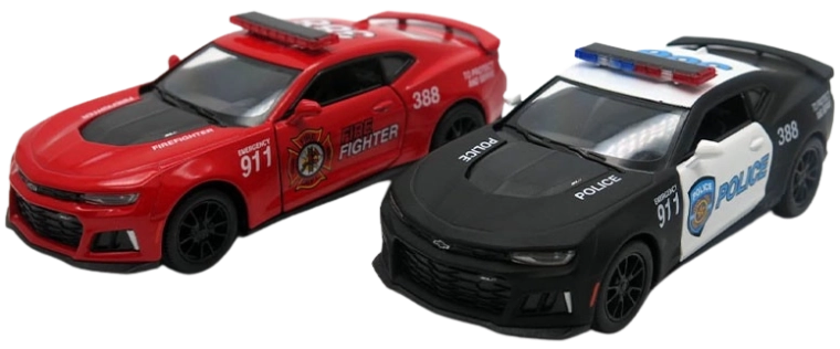 Metalmodel af bil 2017 Camaro ZL1 politi