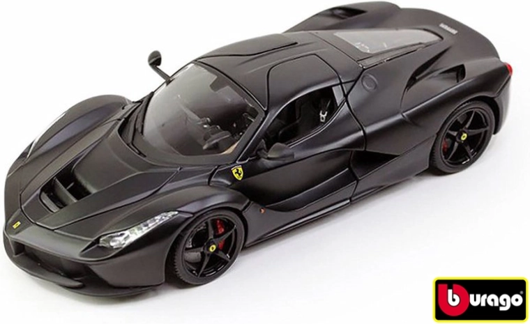 Bburago Ferrari LaFerrari mat sort 1:18