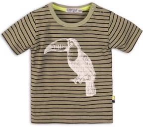 Dirkje børne-T-shirt med korte ærmer Tropical toucan do it grøn