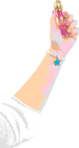 Musikstil: mikrofon-lipgloss og armbåndsfremstilling