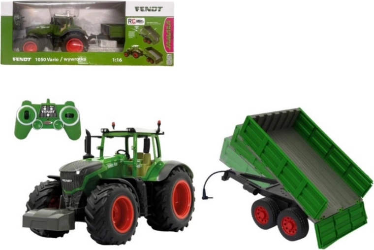 RC-traktor Fendt 1050 Vario 1:16 med trailer Jamara