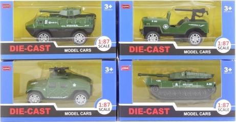 Militærbil i metal 1:87