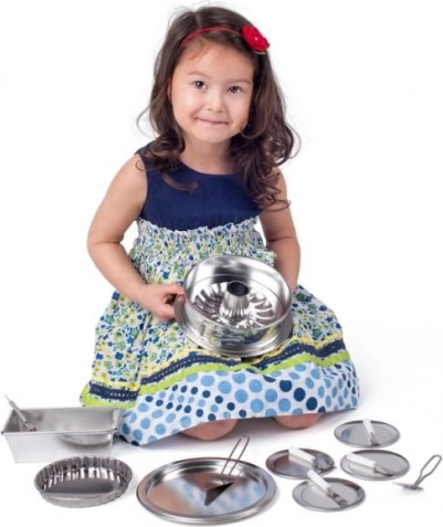 Woody køkken-bagesæt med randform