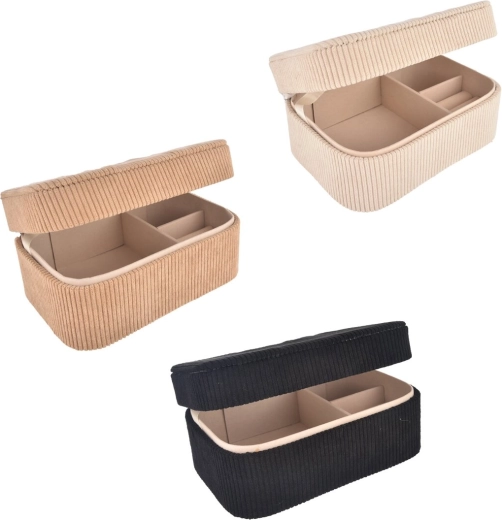 Smykkeskrin i polyester 19 × 14 × 8 cm (3 varianter)