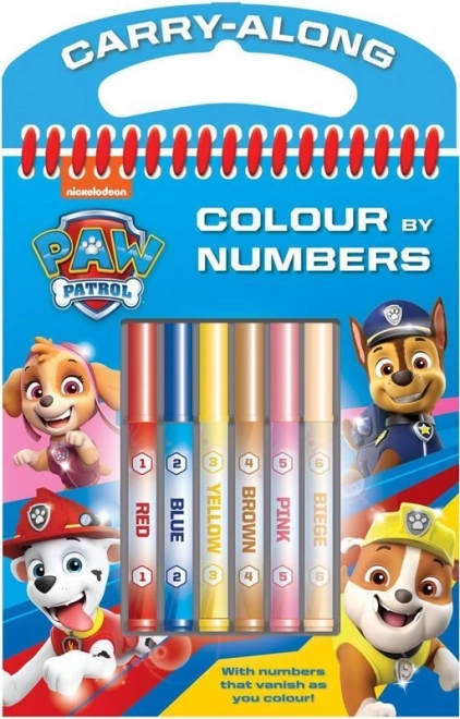 Paw Patrol – maling med tuscher efter tal