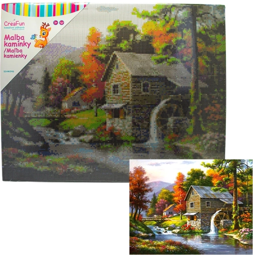 Diamantmaleri Mølle 40 × 50 cm