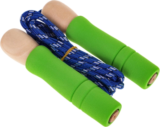 Børne-hoppeværktøj med træhåndtag og gummiender