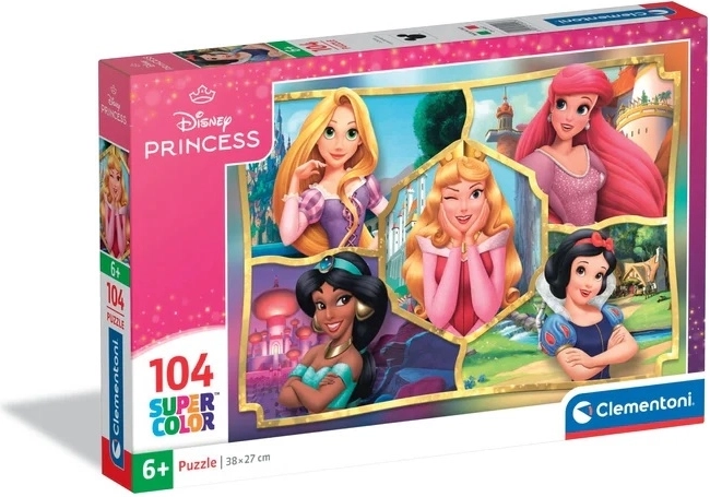 Puslespil 104 brikker Disney Prinsesser Clementoni