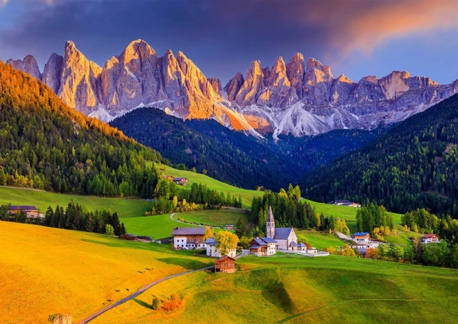 ENJOY puslespil kirke i Dolomitterne, Italien – 1000 brikker