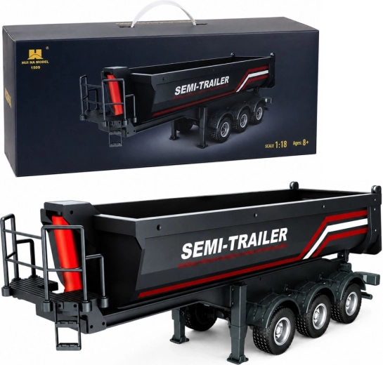 Huina fjernstyret tippetrailer til Scania 1501 1:18 - 1 stk.