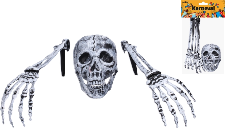 Halloween-dekoration – skelet (hænder og hoved)