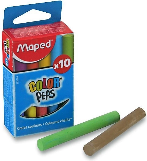 Farvede kridt Maped 10 stk