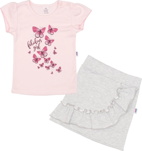 Baby T-shirt med skørt New Baby Butterflies 68 (4–6 m)