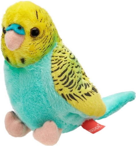 Plys undulat turkis‑gul 13 cm