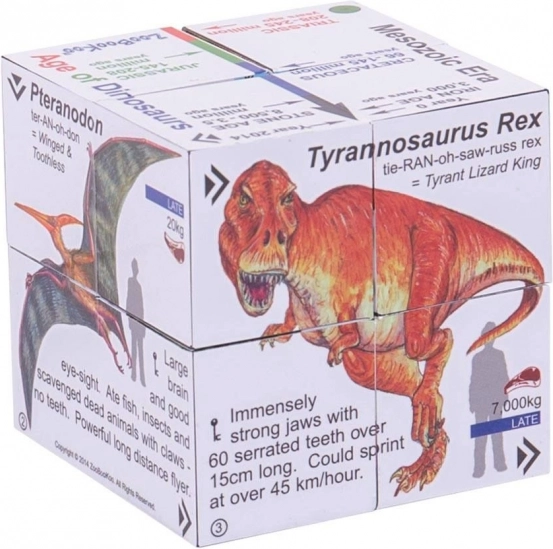 Zoobookoo læringskube Dinosaurer