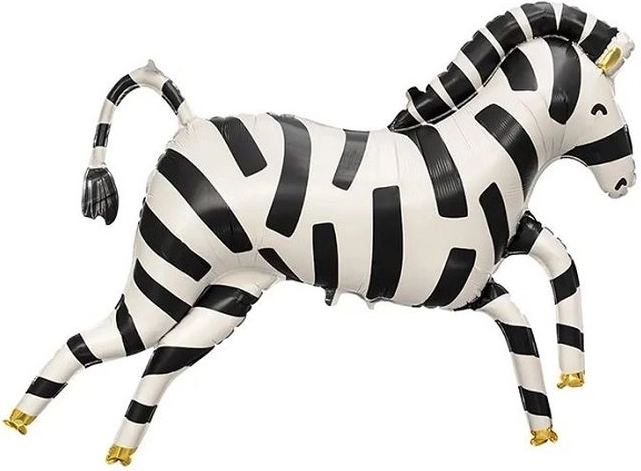 Folieballon zebra 115 × 85 cm (mix)