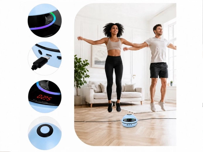 Bluetooth-musik og lyseffekter til sjovere træning