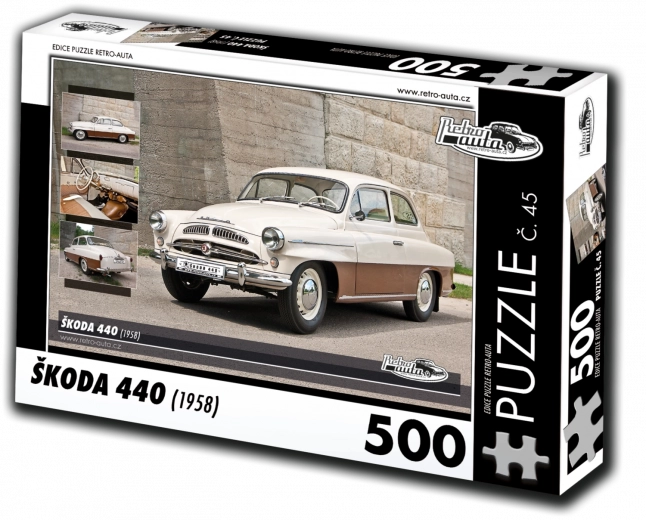 Puslespil RETRO-AUTA Škoda 440 – 500 brikker