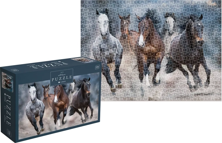Puslespil Wild Horses: galoperende heste 1000 brikker