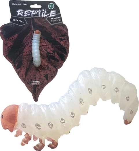 Levende natur realistisk insektmodel larve 11,5 cm