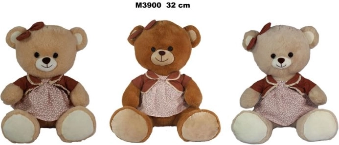 Bamse i kjole 32 cm - 1 stk.