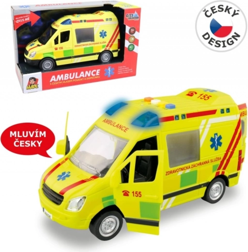 Ambulance på batteri med tjekkisk stemme 1:16