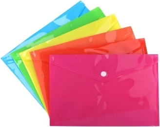 Mappe med trykknap 24 × 17 cm (B5)