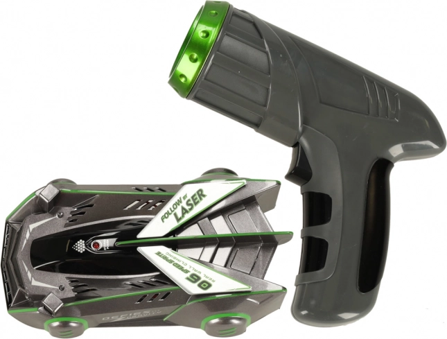 RC-bil til væg med laserstyring – grå