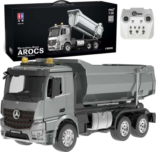 CaDA fjernstyret tippelastbil Mercedes Benz Arocs 1:20