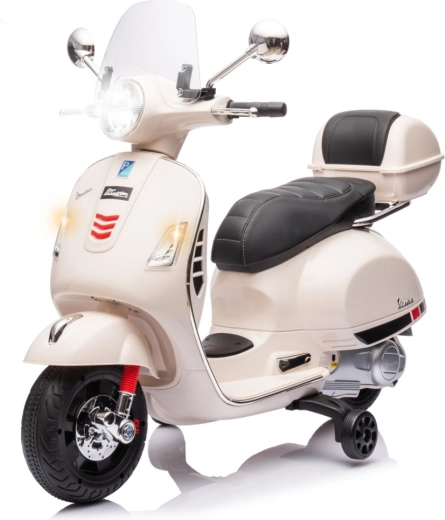Elektrisk børnescooter Milly Mally Vespa GTS Super hvid