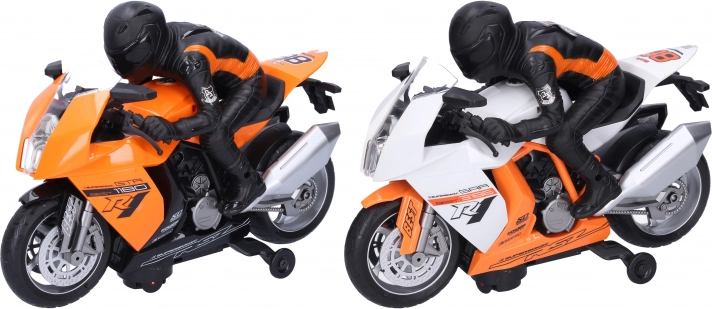 Racer-motorcykel med fører 28 cm med lys og lyd