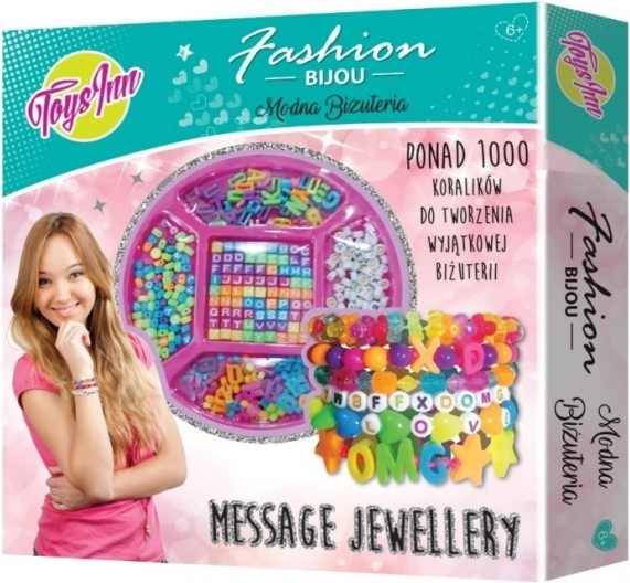 Sæt til fremstilling af armbånd med bogstaver Message Jewellery