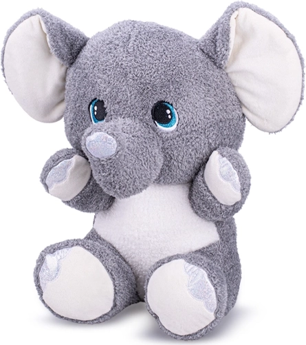 Plys siddende elefant 16,5 cm