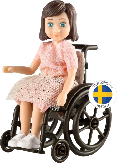 Lundby dukke i kørestol – sæt til dukkehus