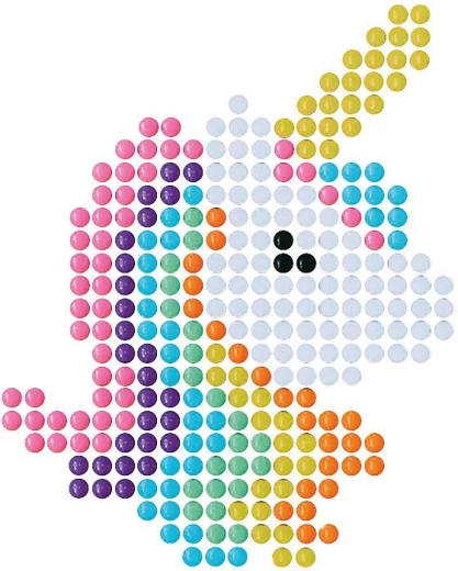 Magisk enhjørning af perler