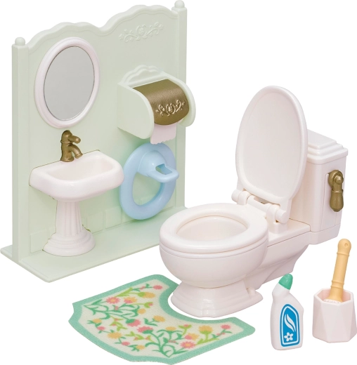 Sylvanian Families badeværelsessæt med toilet