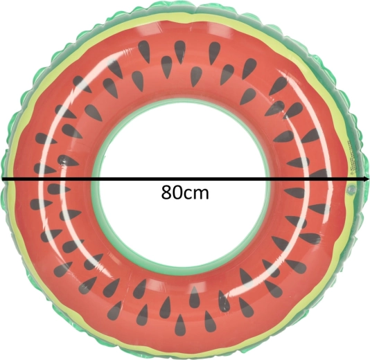 Oppustelig vandmelon-badering 80 cm – 80 cm