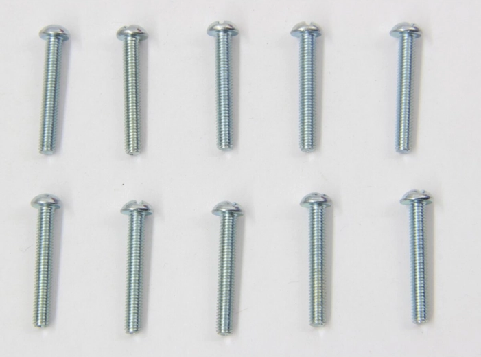 Skruer med cylinderhoved M3 × 20 mm, galvaniserede - 10 stk.