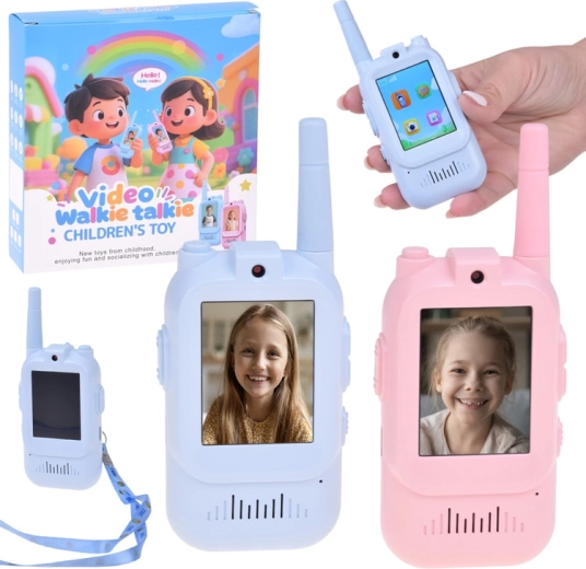 XREC video-walkie-talkies til børn (sæt med 2 stk.) med 2" LCD og kamera